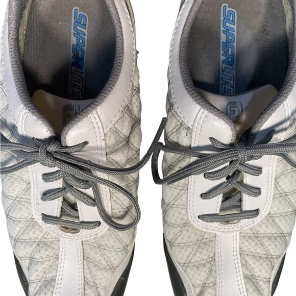 FootJoy Golf Sneakers –SuperLites Style, White/Black, Sz 8.5, EUC, Sporty Polish - Picture 3 of 9